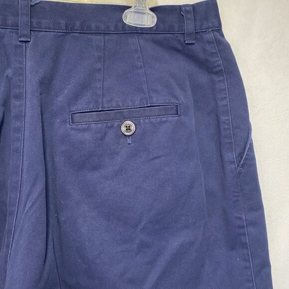 Lauren Ralph Lauren Flat Front Classic Relaxed Fit Chino Shorts Men Sz 18W Navy - Picture 8 of 8